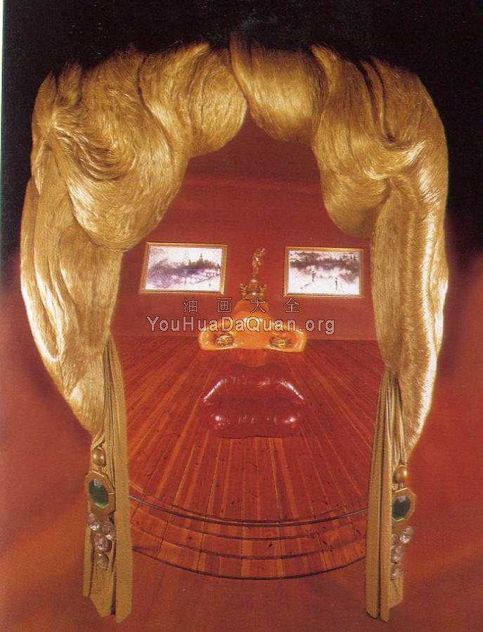 米维斯特的脸 - 萨尔瓦多·达利